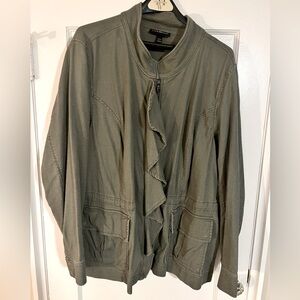 Lane Bryant plus size 22/24W cotton utility jacket EUC